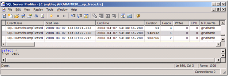 sql profiler